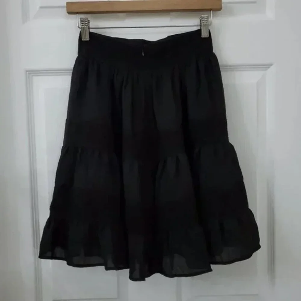 Keepsake The Label Moving On Embroidered Eyelet Tiered Mini Skirt Size XS NWT